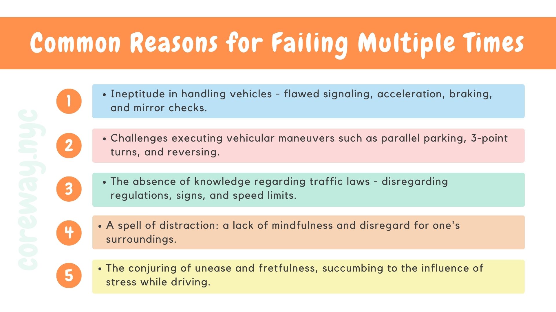 Common Reasons for Failing Multiple Times