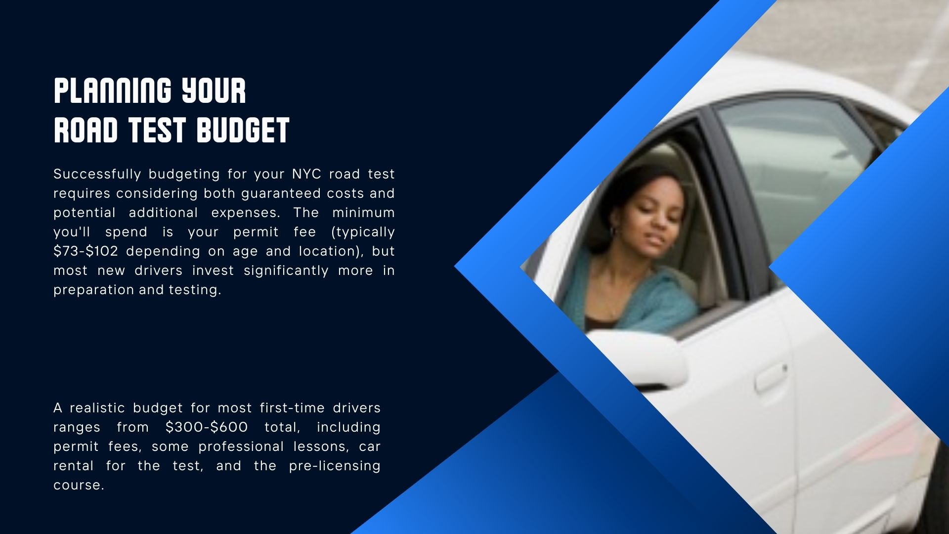 Planning Your Road Test Budget