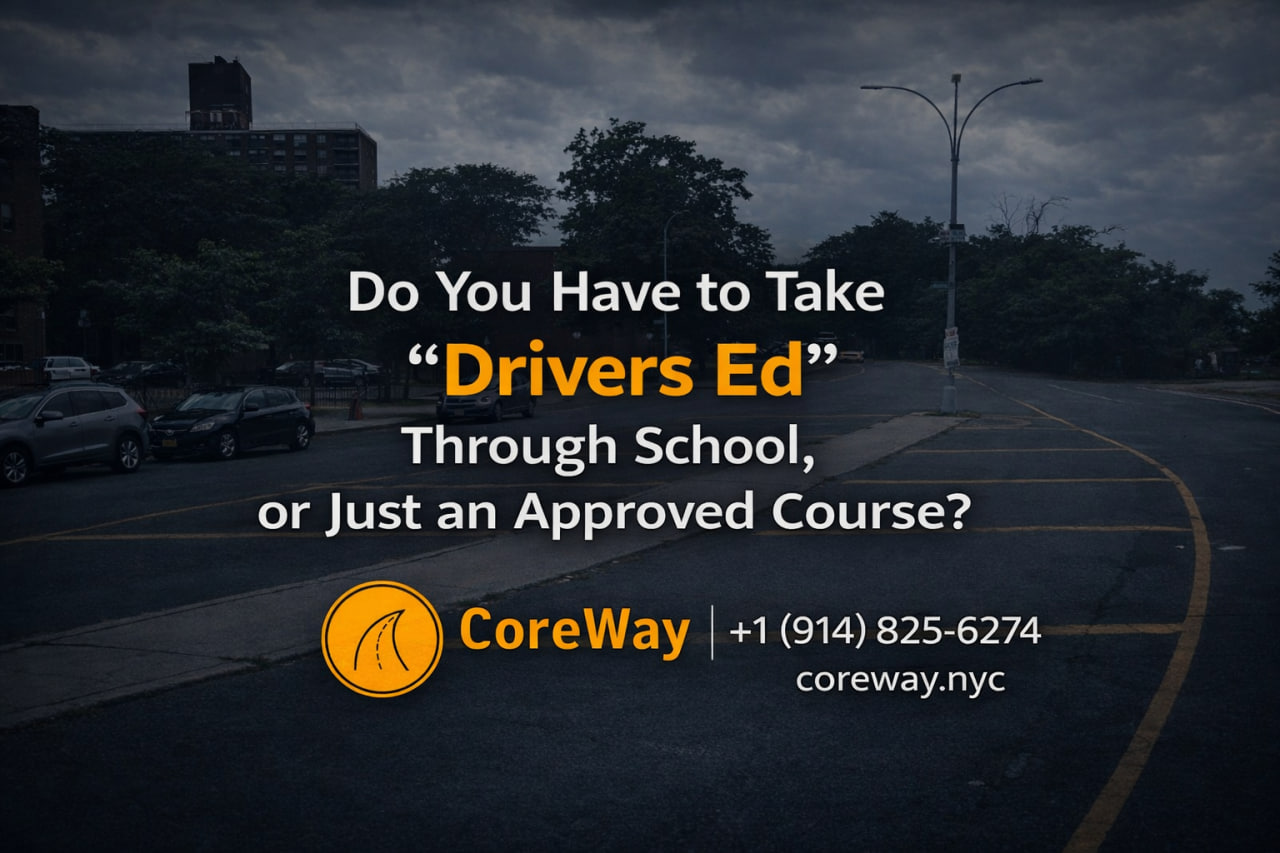 Do You Have to Take Drivers Ed Through School, or Just an Approved Course?
