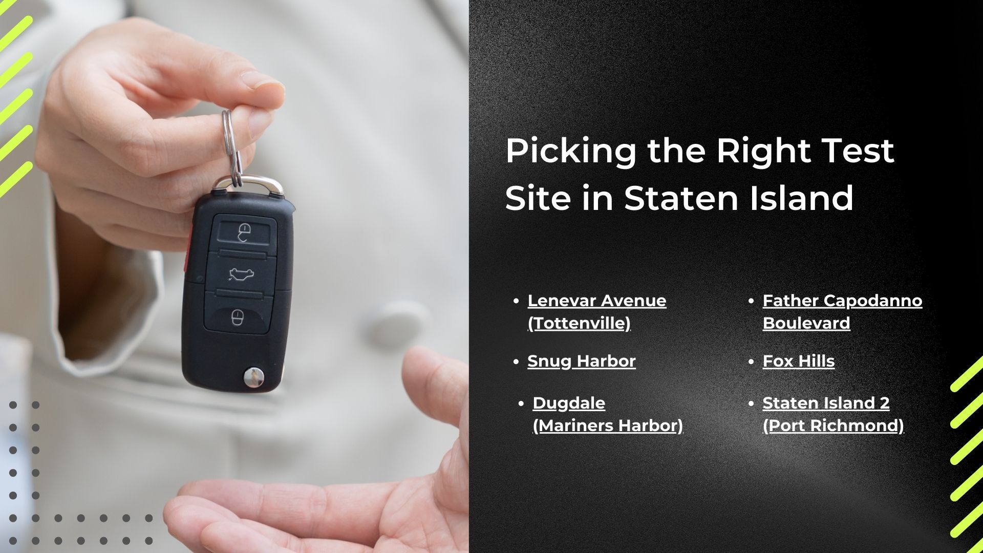 Picking the Right Test Site in Staten Island