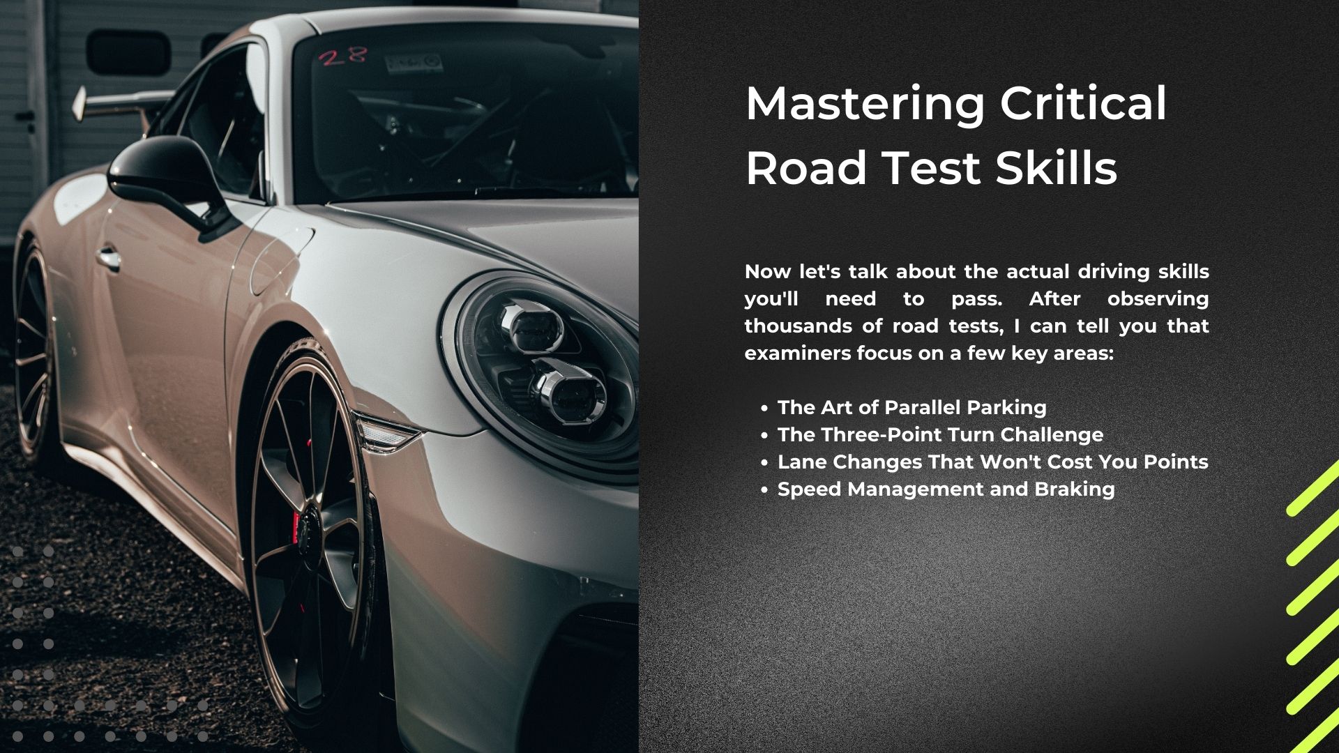 Mastering Critical Road Test Skills