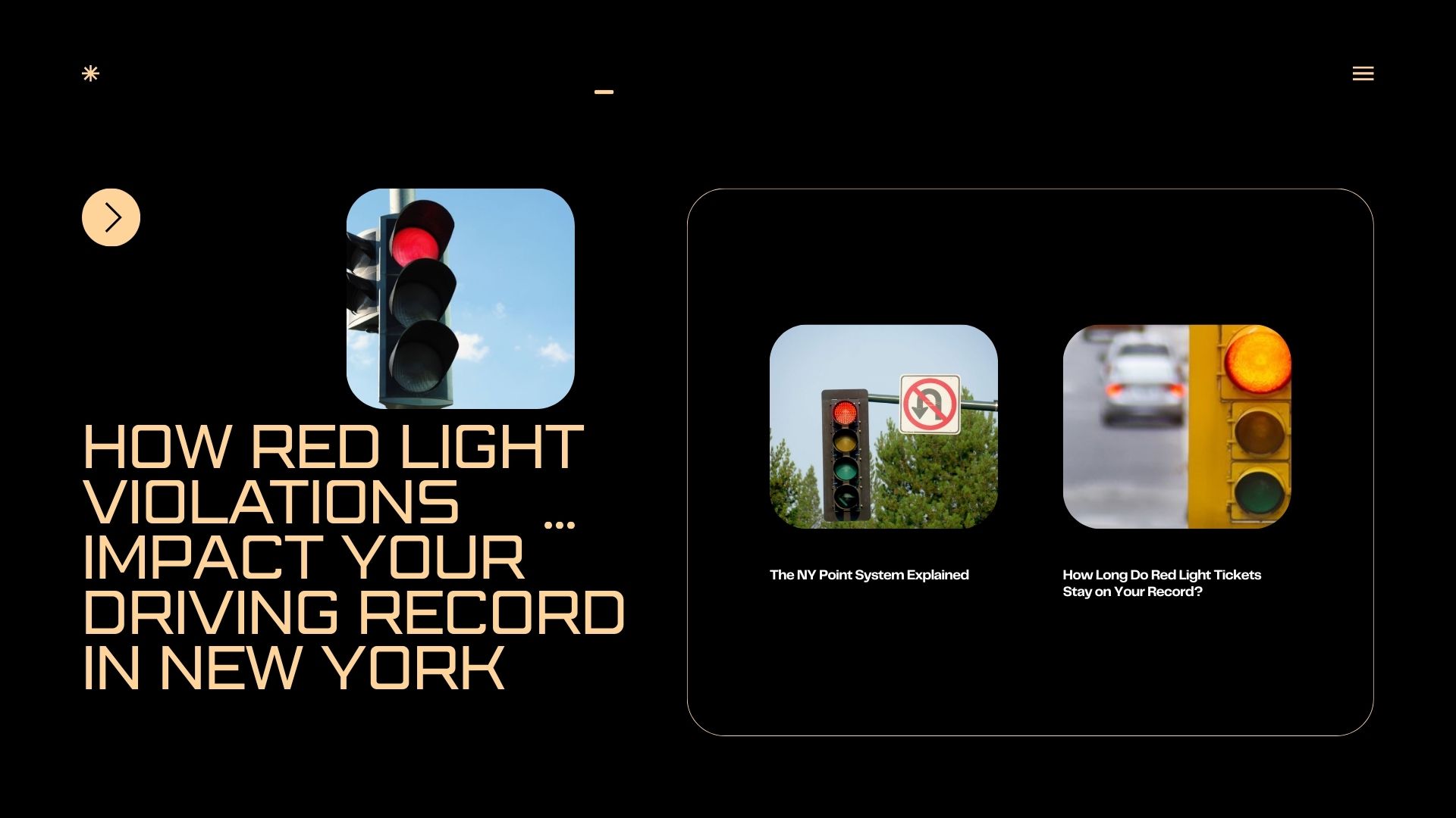 Cómo las infracciones de luz roja afectan su historial de conducción en Nueva York